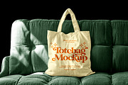 Totebag Mockup on Sofa, an Apparel Mockup by sagesmask.com (Thumbnail 4 of 4)