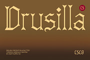 CS Drusilla – Blackletter Font, a Blackletter Font by Craft Supply Co. (Thumbnail 1 of 8)