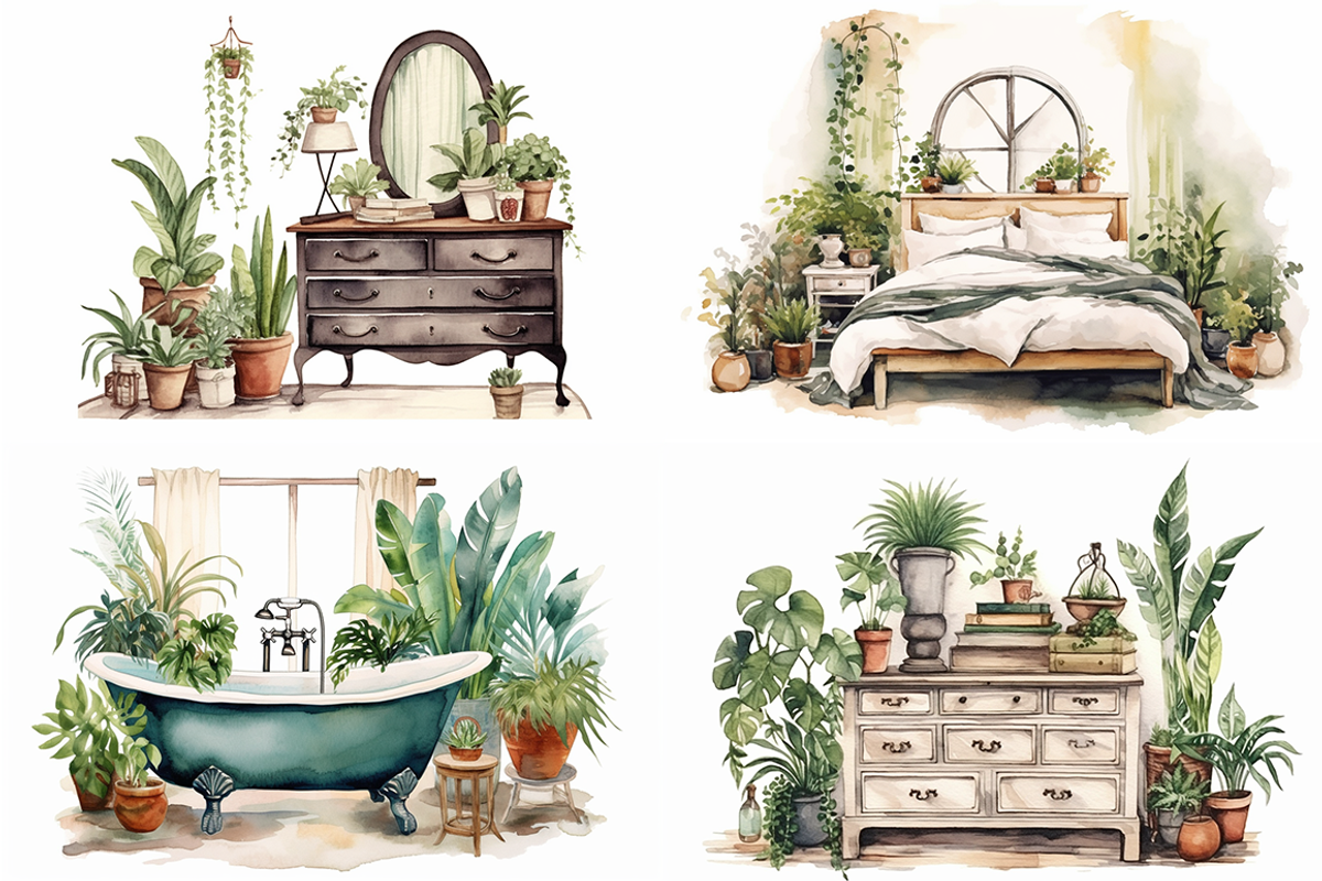 Cozy Home Interior, a Decorative Illustration by artsy-fartsy (Photo 3 of 7)