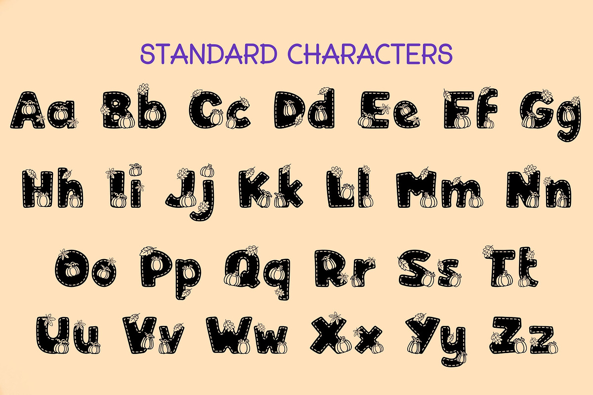 Happy Pumpkin - Display Font, a Sans Serif Font by Adalin Shop (Photo 2 of 3)