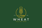 Wheat Logo Farm Field Grain, a Branding & Logo Template by Signatoro (Thumbnail 1 of 3)