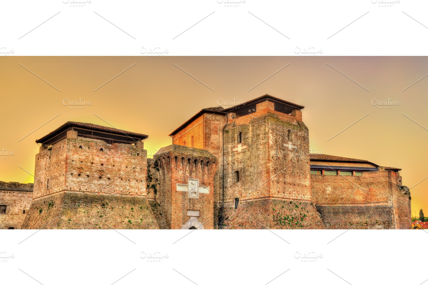 View of castel sismondo in rimini italy containing italy, castle, and, an Architecture Photo by Leonid Andronov