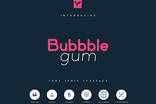 Bubbble Gum - sans serif typeface