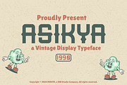 Asikya Vintage Display Typeface, a Blackletter Font by IHDSTD (Thumbnail 1 of 4)