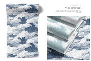Kuroshio | Japandi Wallpaper Print., a Wallpaper Graphic by TSTUDIO (Thumbnail 7 of 8)