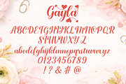 Gayla Romantic Script Font with Love, a Script Font by cocodesign (Thumbnail 6 of 7)