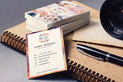 Elegant Watercolor Business Card, a Business Card Template by DesignLux (Thumbnail 4 of 4)