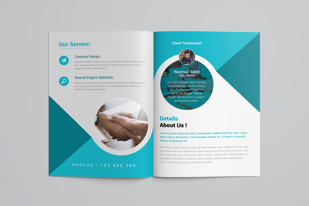 Blue Corporate Business Brochure, a Brochure Template by ZAAS (Photo 2 of 8)