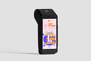 Pos terminal mockup 6 PSD, a Wearable Device Mockup by GraphicVil (Thumbnail 6 of 9)