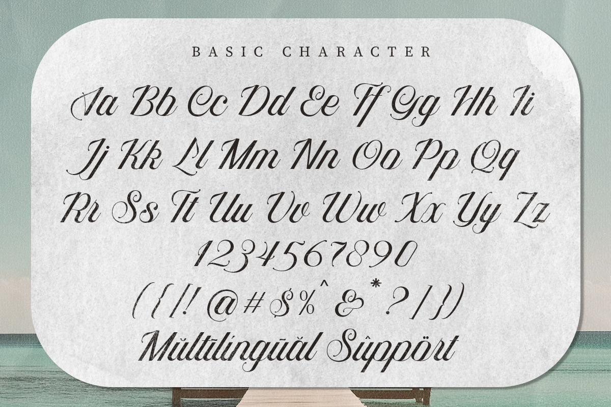 Algloria Script Variable Pro, a Script Font by Letter Fresh (Photo 15 of 15)