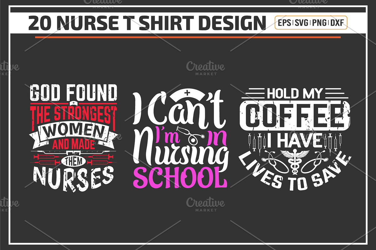 Nurse typographic quotes Bundle, a Graphic by Uniquesvg99 (Photo 6 of 8)