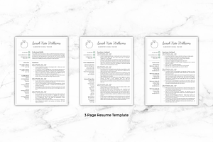 Teacher Resume/CV Template - Sarah