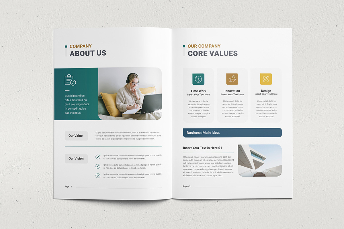 Company Profile | InDesign & MS Word, a Brochure Template by Creativity-Design (Photo 3 of 11)
