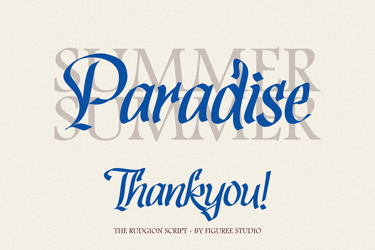Rudgion - Elegant Bold Script, a Handwritten Font by figuree studio (Photo 9 of 9)