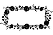 Black Floral Wreath Frame Set, an Illustration by Designer_Momina (Thumbnail 4 of 20)