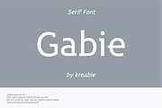 Gabie Sans Serif Font, a Sans Serif Font by Kreabie (Thumbnail 4 of 5)