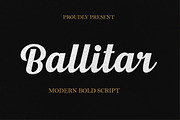 Ballitar City, a Script Font by typeline studio (Thumbnail 1 of 6)