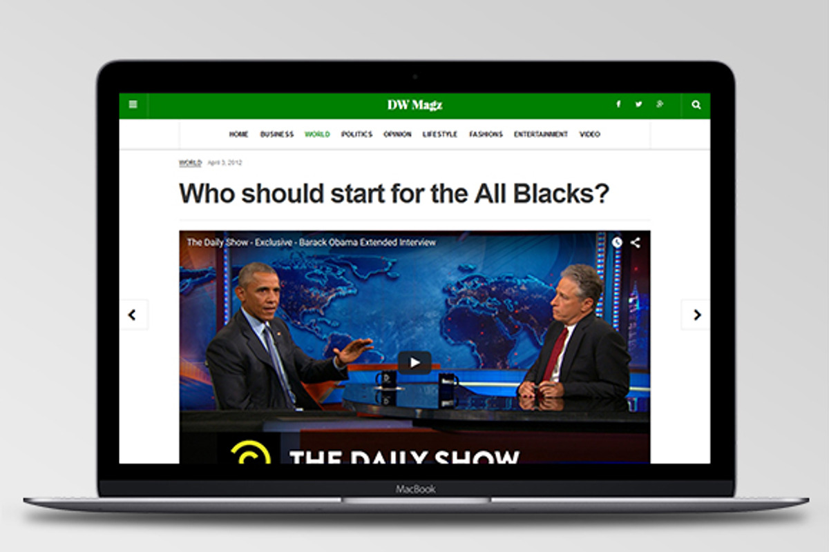 WordPress Magazine Theme: DW Magz, a WordPress Template by DesignWall (Photo 2 of 6)