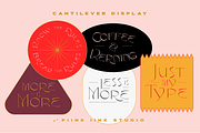 Cantilever Display Font, a Serif Font by PiiNK iiNK STUDiO (Thumbnail 1 of 13)