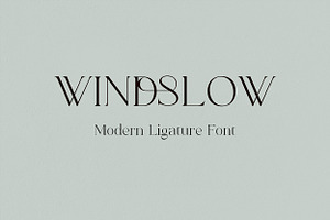 Windslow Modern Ligature Font