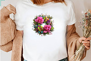 Pink Christmas clipart, a Seasonal Illustration by CreationArt (Thumbnail 6 of 7)