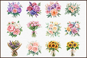 Flower Bouquet Wedding Flowers Png, an Illustration by Sublimation Artist (Thumbnail 3 of 6)