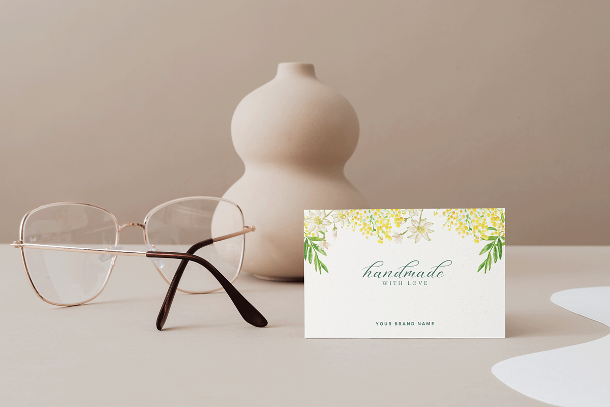 Floral Thank you card Canva Template, a Flyer Template by Hellohastore (Photo 7 of 11)