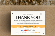 Minimal SmallBusiness Thank You Card, a Card Template by Elegant_Studio44 (Thumbnail 3 of 5)