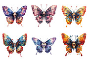 Sugar Skull Butterfly PNG, an Illustration by SinaCreation (Thumbnail 4 of 5)