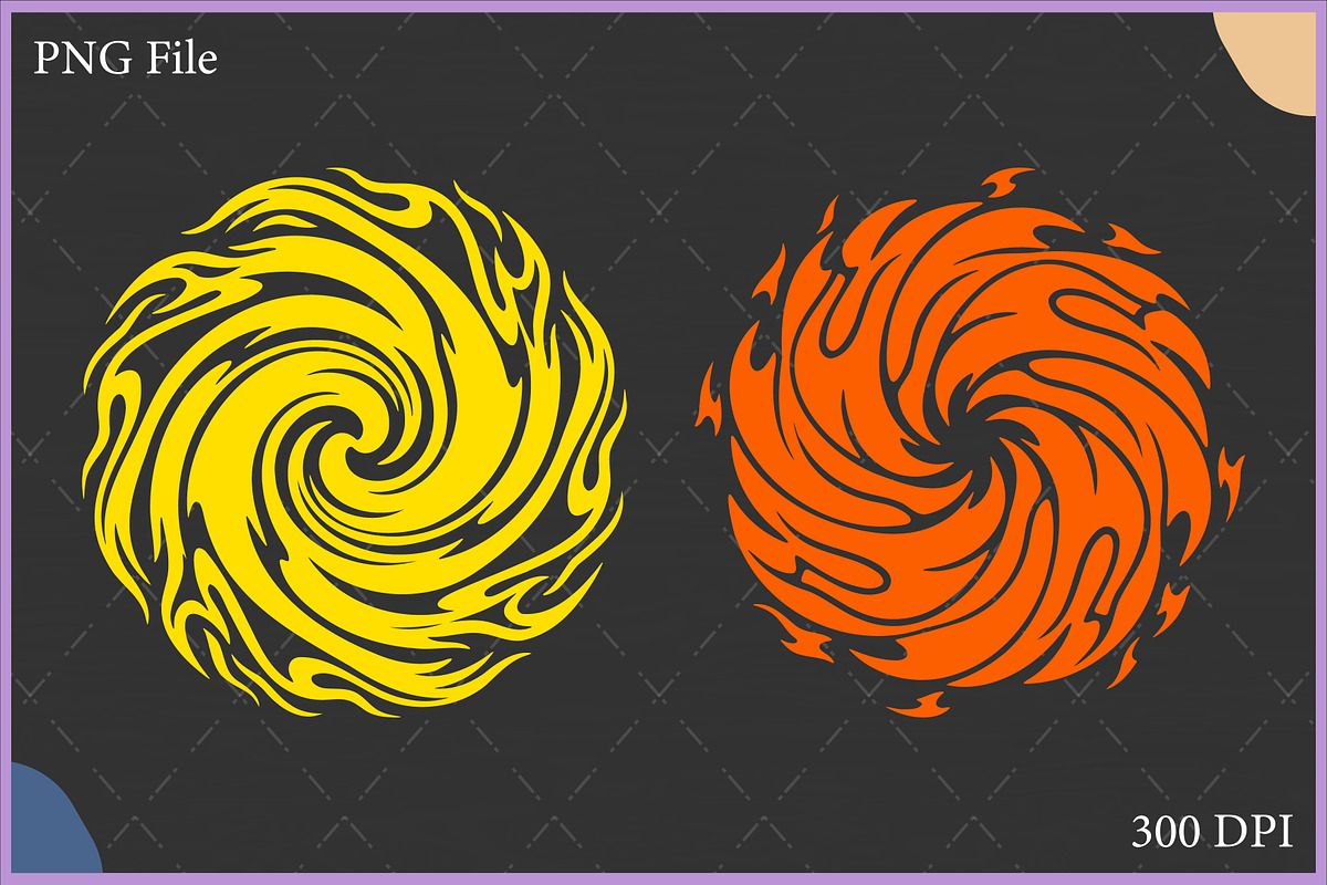 Fiery Spiral Clipart Vector SVG, an Object Illustration by Gfx Expert Team (Photo 1 of 3)