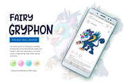 Fairy Cartoon Gryphon., an Animal Illustration by KENO Mascots (Thumbnail 5 of 8)