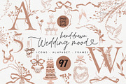 Hand Drawn Wedding Clipart Bundle, an Illustration by ollalya (Thumbnail 1 of 10)