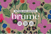 Moody Modern Floral Seamless Pattern, a Pattern Graphic by likorbut (Thumbnail 1 of 13)