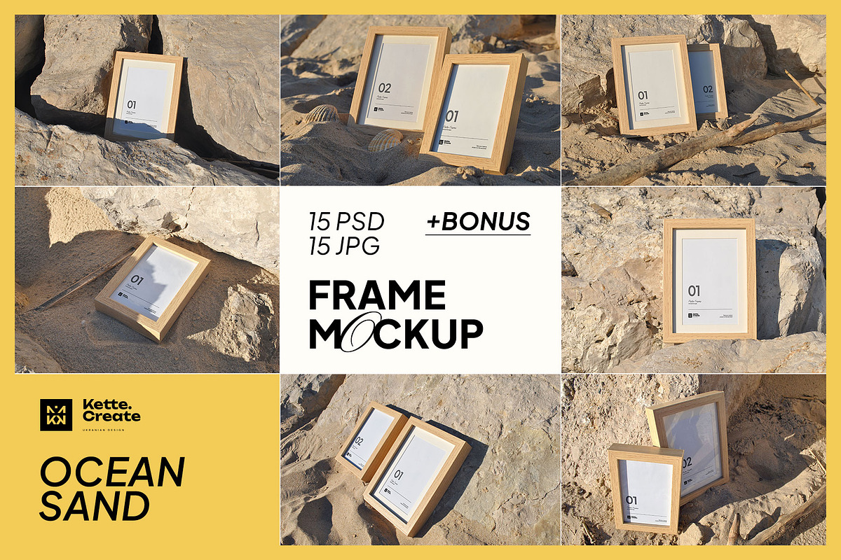 Ocean Sand | Frame Mockup, a Household Mockup by KetteCreate (Photo 1 of 16)