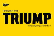 Triump, a Sans Serif Font by Latinotype (Thumbnail 1 of 5)
