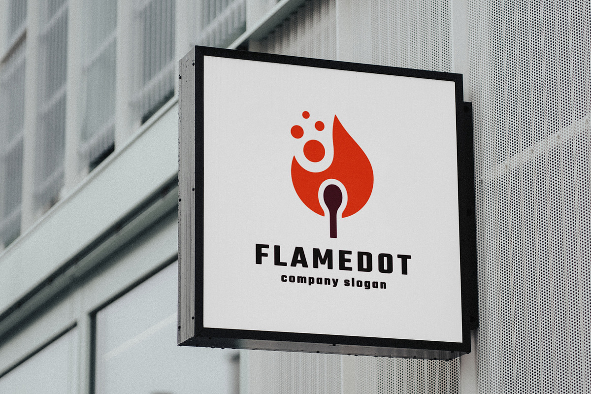 Flame Dot Logo, a Branding & Logo Template by Design_Planet (Photo 4 of 4)