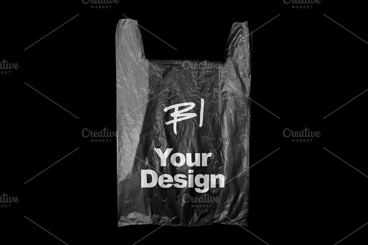Plastic Shopping Bag Mockup, a Packaging Mockup by Bolderaja1 Studio (Photo 11 of 12)