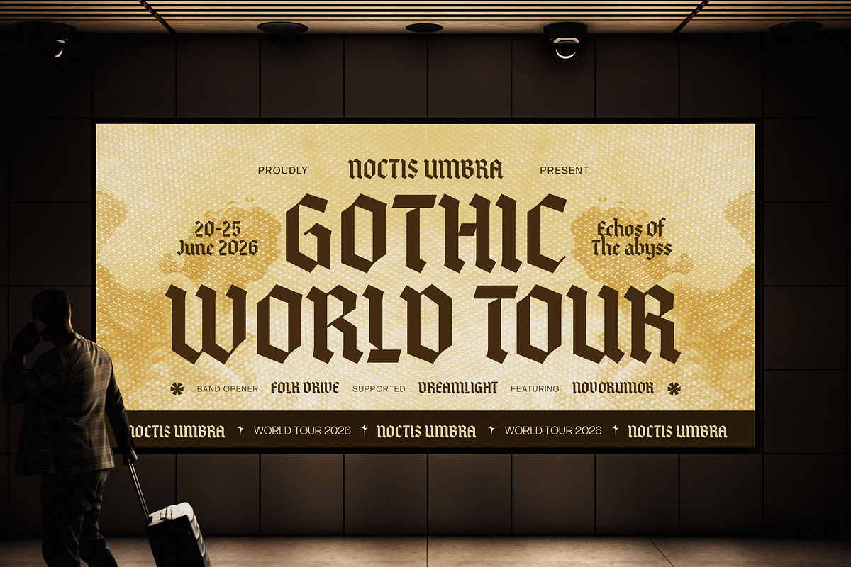 Quitestar – Modern Blackletter, a Blackletter Font by Typia Nesia (Photo 9 of 12)