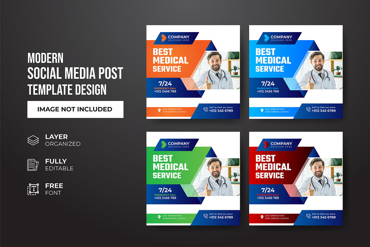 Social Media Post Template, a Social Media Template by gstudiovect21 (Photo 43 of 72)