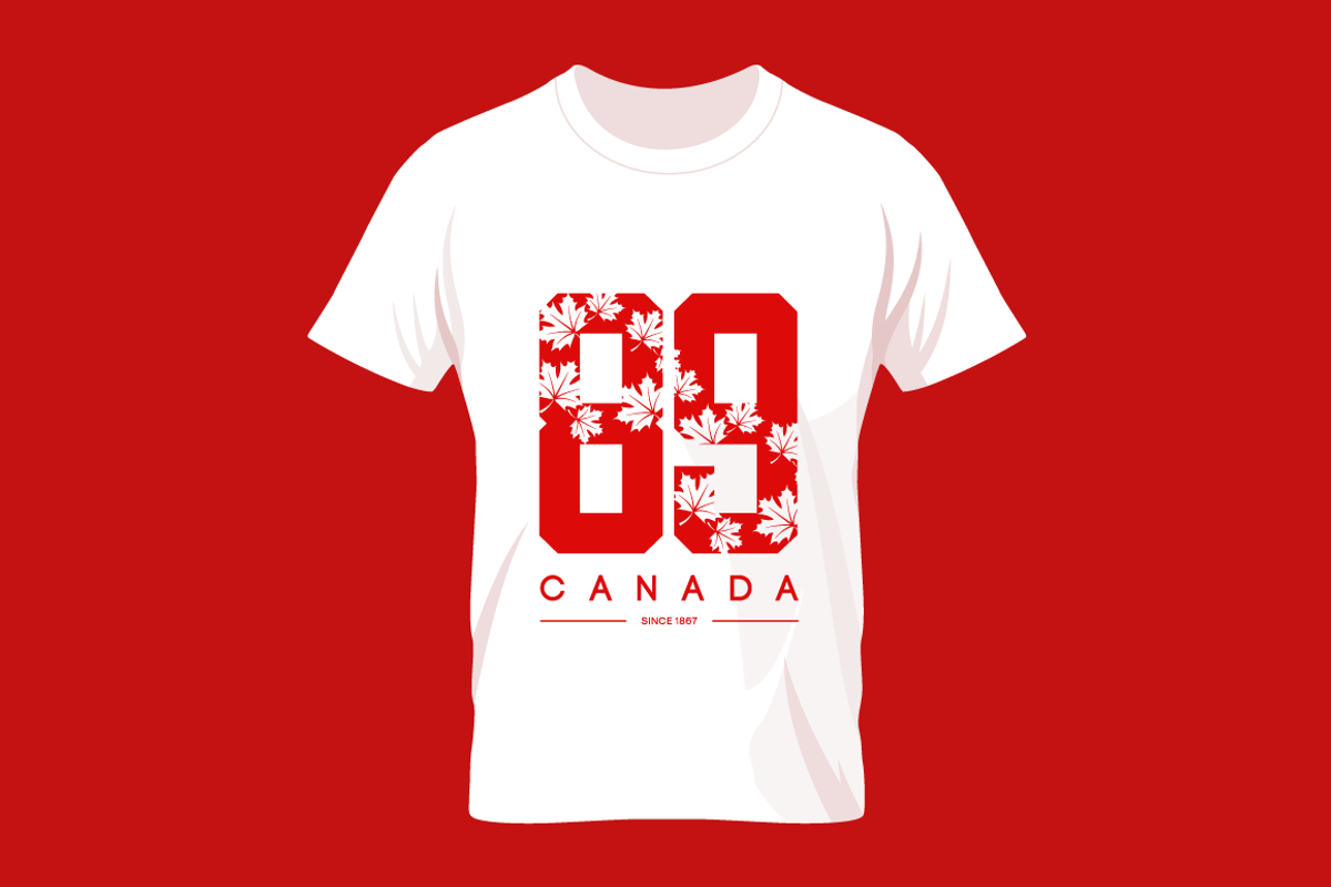 Vector Canada number tee print, an Illustration by provector