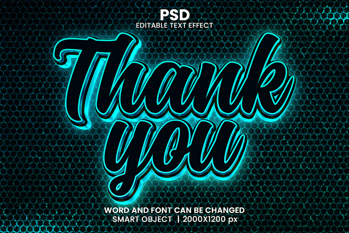 Thank you neon 3d Text Effect Style, a Layer Style Add-On by bdrobin