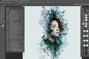 Ink Manipulation Photoshop Action, an Action Add-On by Photoshop Action (Thumbnail 5 of 10)