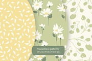 Cute Daisies. Seamless patterns, a Pattern Graphic by Nadia Grapes (Thumbnail 4 of 7)