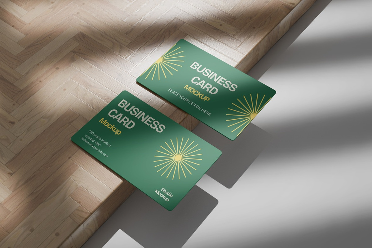 Business Card Mockup, an Advertising Mockup by Graphic Deal (Photo 2 of 8)
