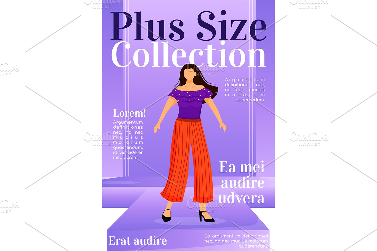 Plus size collection magazine cover, a Poster Template by IMG visuals ...