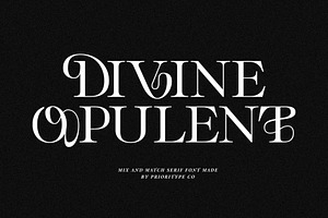 Divine Opulent - Display Serif