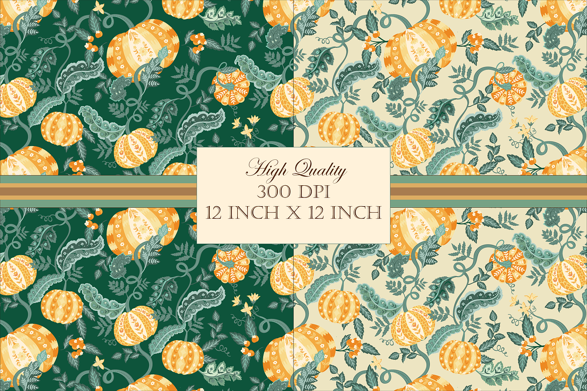 Fall Pattern Collection (PNG + Vector)
