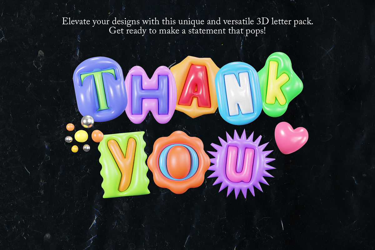 3D Ransom Notes Inflated Graphics, a Graphic by LarysaZabrotskaya (Photo 11 of 11)
