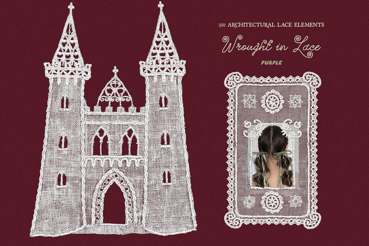 Wrought in Lace: 250 PNG Elements, an Object Graphic by Purple (Photo 14 of 14)