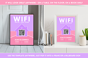 WiFi QR Code Sign - Pastel, a Stationery Template by SunshineStudioBoutique (Thumbnail 4 of 10)